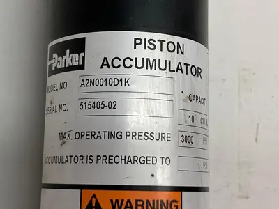 New | in-Stock PARKER A2N0010D1K Accumulators Ohio US | Surplus Asset Holdings #1225766