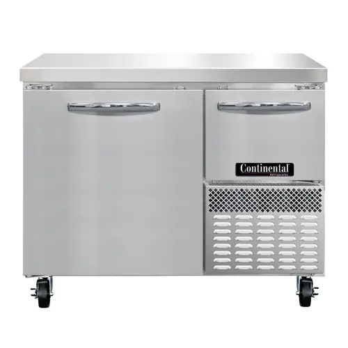 Continental RA43N 43" Worktop Refrigerator W/ (2) Sections, 115v