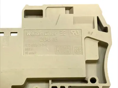 USED WEIDMÜLLER FEED‑THROUGH TERMINAL BLOCK 16MM² LOT OF 3