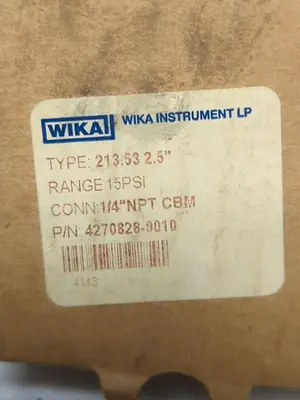 New | in-Stock WIKA 4270828-01 Universal Pressure Meters Ohio US | Surplus Asset Holdings #1240217