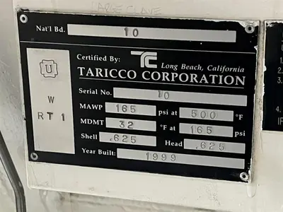 1999 Taricco Industrial Aerospace Autoclave | 165 PSI | Windows TCS Controls Upgrade