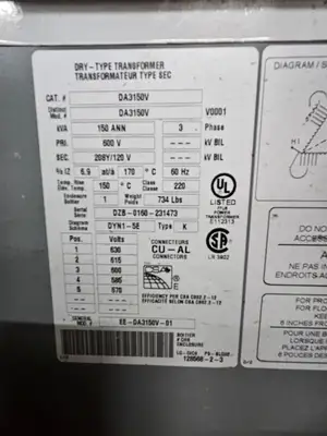 Used DELTA DA3150V Transformers British Columbia CA | Lenmark #1426560
