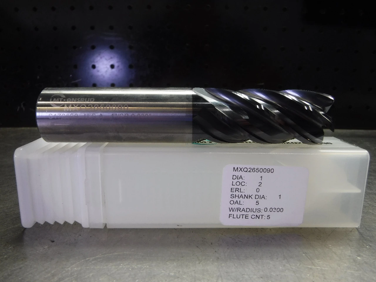 LMT Onsrud 1" Solid Carbide Endmill 5 Flute MXQ2650090 (LOC1474)