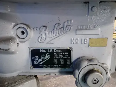 Used BUFFALO NO. 18 E592 Heavy Duty & Sensitive Single Spindle Drills Ohio US | HGR 24 #1134688