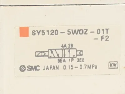 SY5120-5WOZ-01T-F2 | SMC  Pneumatic Single Solenoid Valve - Used