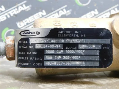 1/4" Cashco 4BJ-8S17-16U00000A Regulator 360-500 PSIG SS/BRZ/S1 Used