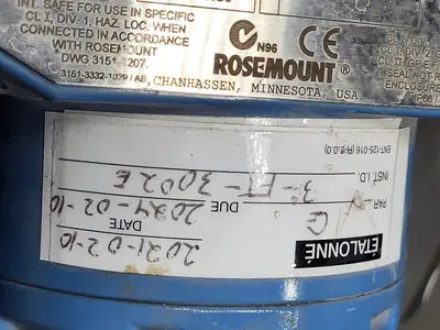 Used ROSEMOUNT 3051SMV5M12G3R2E12A1AC22K6 Misc Electrical & Power Parts British Columbia CA | Lenmark #836408