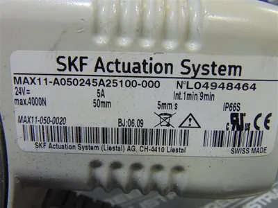 SKF MAX11-A050245A25100-000 Matrix Actuation System Linear Actuator Used