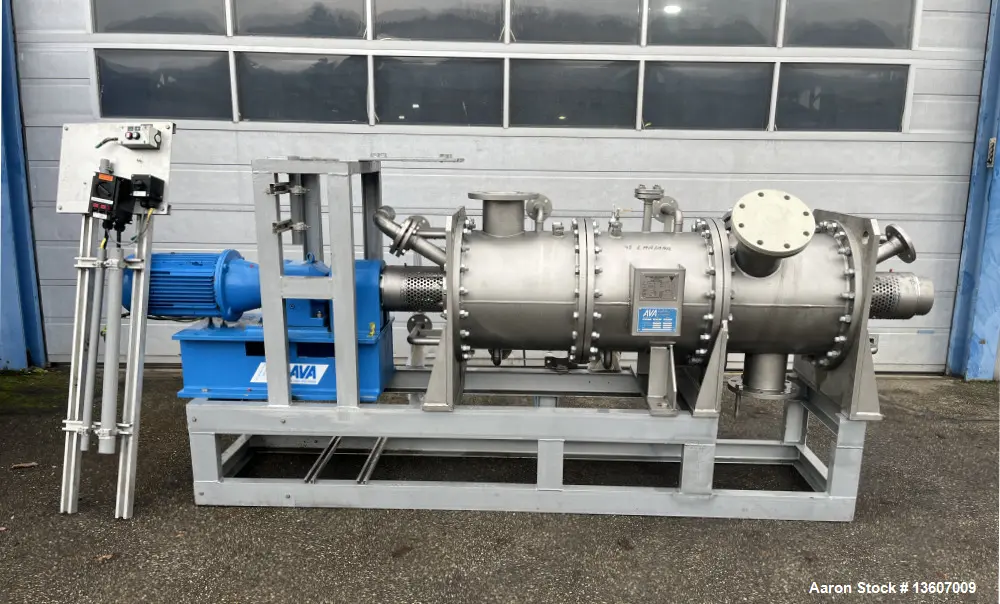 Used AVA-Holland Merten HTK 200 Rotary Vacuum Paddle Dryer – 316Ti Stainless Steel
