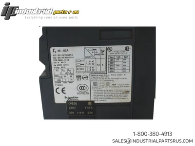 USED TELEMECANIQUE GV3ME63/40-63A