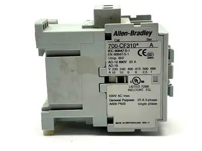 700-CF310ED | Allen Bradley  Ser. A Control Relay IEC 110-120VDC Electronic Coil - Used