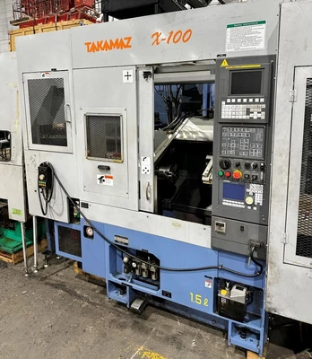 TAKAMAZ X-100 TURNING CENTER W/ AUTO LOADING