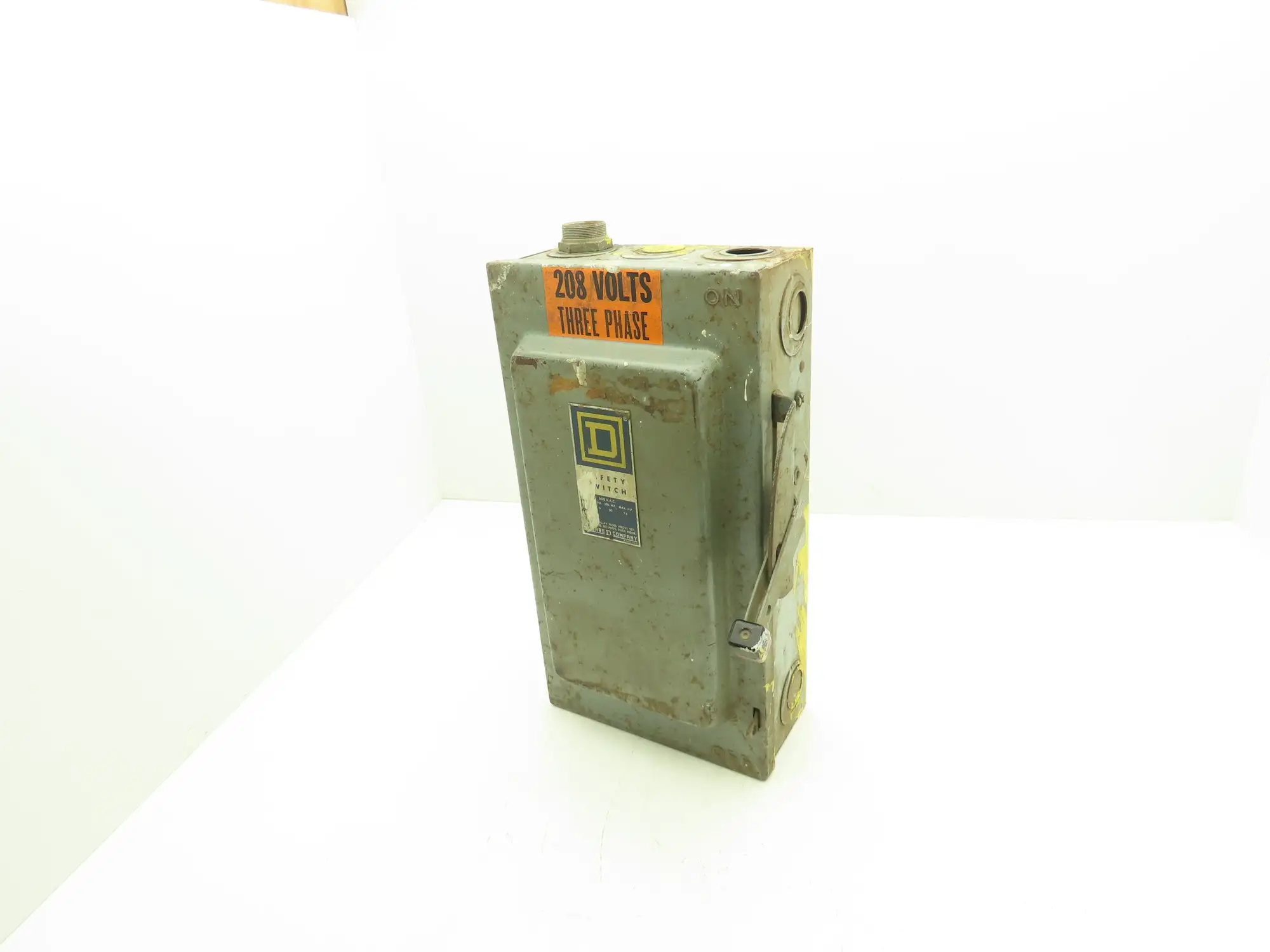 Square D H363 Fusible Safety Disconnect Switch 100A 480/600 VAC Ser D2