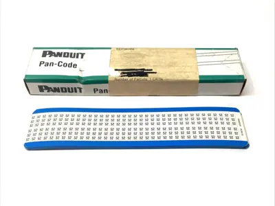 New | in-Stock Panduit Pan-Code Wire Marker Cards BOX OF 8 CARDS Shipping Supplies Michigan US | Maverick Industrial Sales #1392512