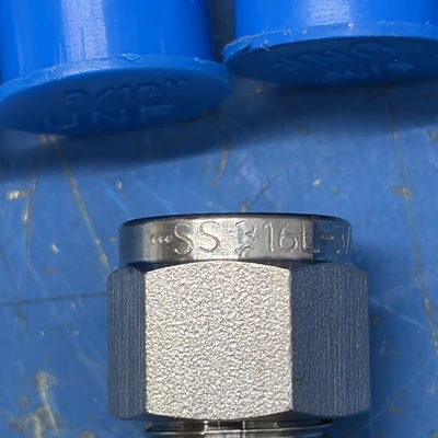 (6) SS 316 3/8”OD Male z54/L23 Straight Connector Tube Fittings NNB + Warranty