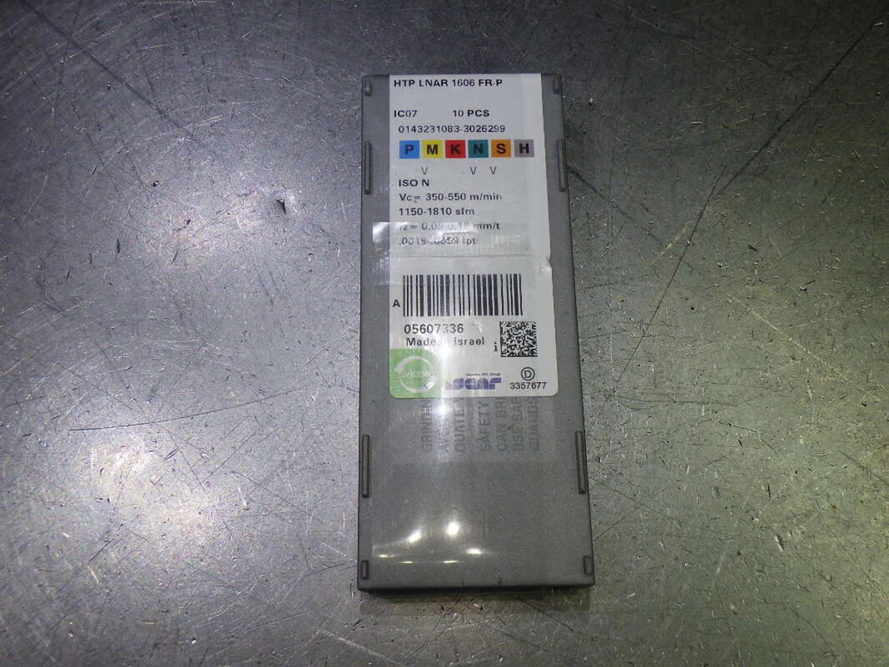 Iscar Carbide Milling Inserts QTY10 HTP LNAR 1606 FR-P IC07 (LOC1985B)