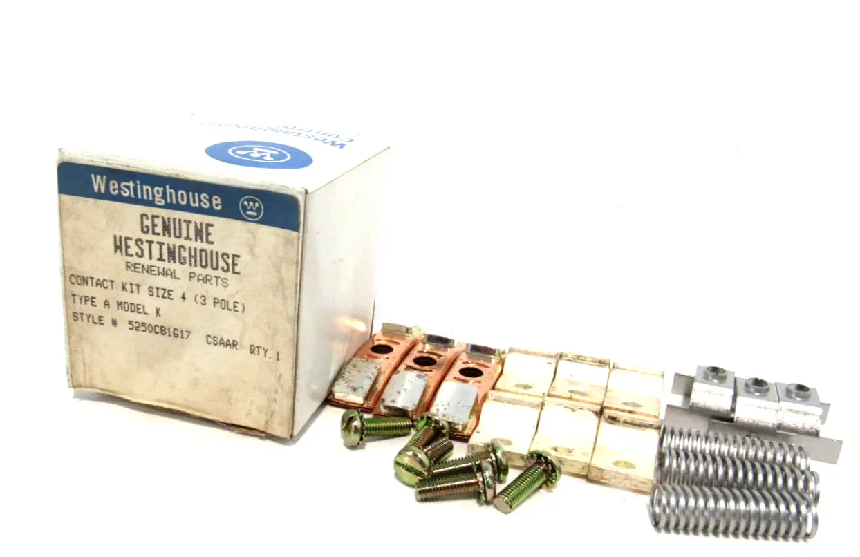 NEW WESTINGHOUSE 5250C81G17 CONTACT KIT SIZE 4 3 POLE