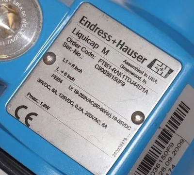NEW ENDRESS & HAUSER LIQUICAP M FT151-RAK1TDJ44D1A LEVEL PROBE FT151RAK1TDJ44D1A
