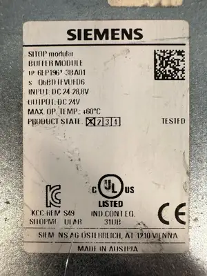 Siemens Sitop modular 6EP1-961-3BA01 Buffer Mod. DC 24V (8.4.7)