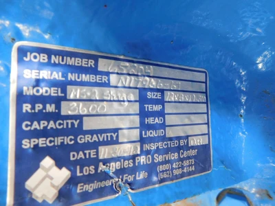 Used HAZLETON 8-2 Centrifugal Pumps Ohio US | Equipment Recovery Corp. #1330598