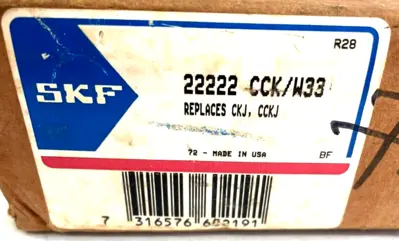 NEW SKF 22222-CCK/W33 SPHERICAL ROLLER BEARING 22222CCKW33