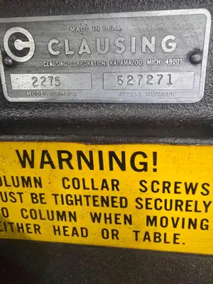 Used CLAUSING 2275 Heavy Duty & Sensitive Single Spindle Drills Kentucky US | Aucto #578109