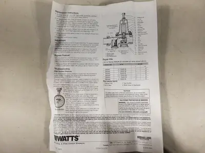 USED WATTS 25AUB-Z3