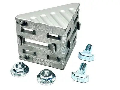 3842551611 | Bosch Rexroth  Gusset 60x60mm 10/10 Silver Set - New