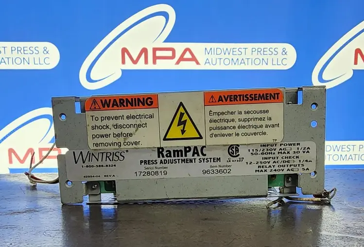 Used WINTRISS 9633602 Power Supplies Michigan US | Midwest Press and Automation #577848