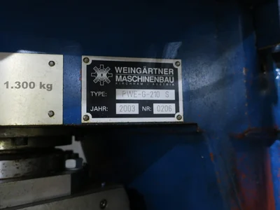 USED 2003 WEINGARTNER VARIO 500/8000