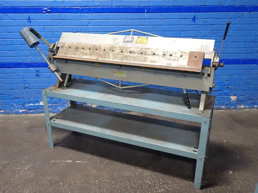 Enco 48" X 16ga Sheet Metal Pan + Box Brake Machine