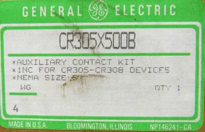NEW GENERAL ELECTRIC CR305X500B AUXILIARY CONTACT