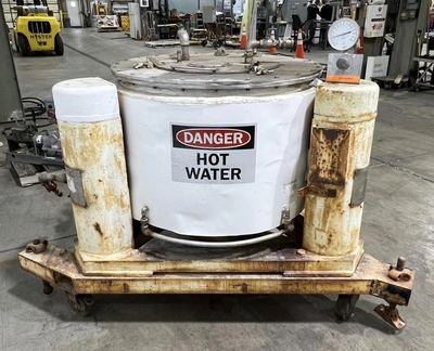 Tolhurst 30 x 18 perforate basket centrifuge, 316SS.