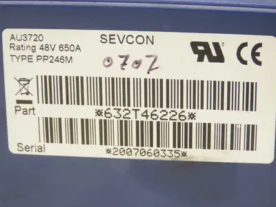 Sevcon 632T46226 Forklift DC Motor Speed Controller 48V Off Rico PLRDD100