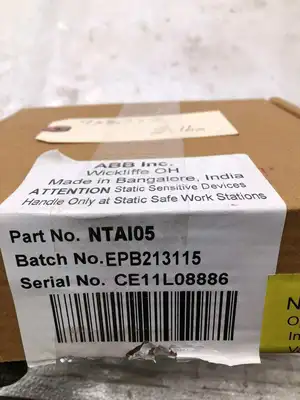 ABB Bailey infi 90 NTAI05 PLC Analog Input Termination Unit -NIB