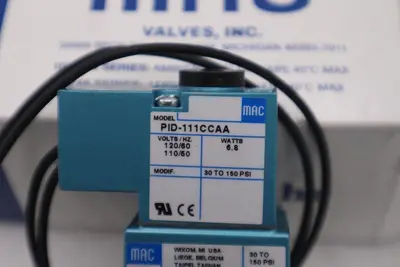 NEW MAC 55B-12-PI-111CC 110/120V 30-150PSI NSMP STOCK H702A