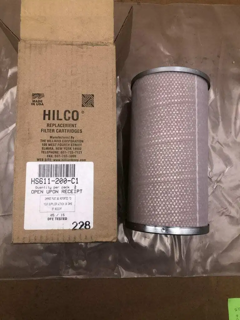 HILCO HS611-200-C1 Filter Cartridge ; 6″ X 11.5″ -NIB