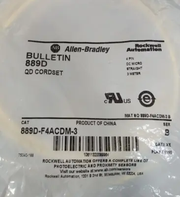 Allen Bradley 889D-F4ACDM-3/B QD Corset Loc5B15