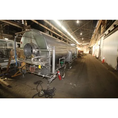 Used Lyco 58" dia. Stainless Steel Rotary Drum Steam Blancher