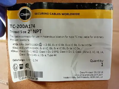 2" NPT Cable Gland Connector TC-200A174