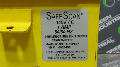 Dolan-Jenner SS7B351PDO SafeScan Light Curtain Transmitter Used