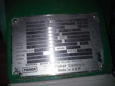 USED Fisher V100