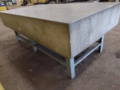 8' X 4' X 14" CHALLENGE PRECISION LAYOUT INSPECTION GRANITE TABLE: STOCK #23789