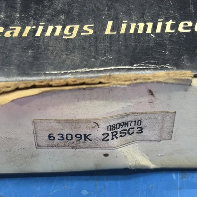 NEW Bearings Limited 6309K-2RSC3