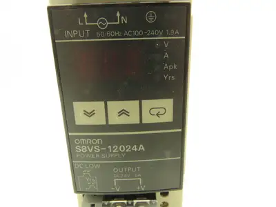 Omron S8VS-12024A Switch Mode Power Supply In 100-240VAC Out 24VDC 5A Lot of 3