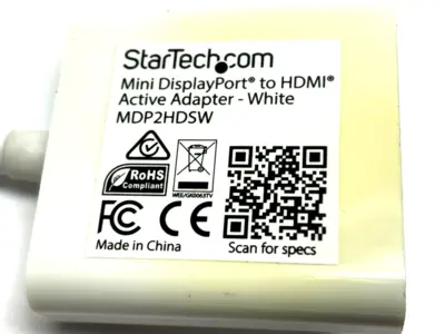 MDP2HDSW | Star Tech  Mini DisplayPort to HDMI Active Video Audio Adapter - Used