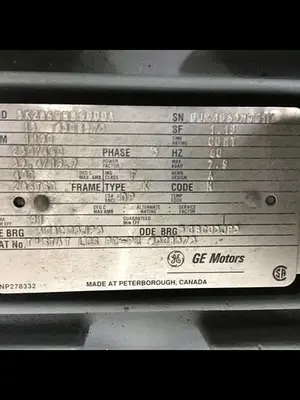 USED GENERAL ELECTRIC 5K286QNB6000A