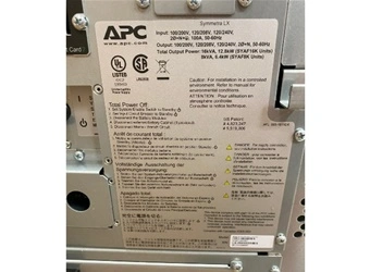 Used APC APC SYMMETRA LX UNIVERSAL POWER SUPPLY CABINETS Uninterruptible Power Supplies New York US | Michael Benalt Inc #1274284