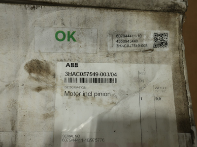 Used ABB 3HAC057549-003/04 Servo Motors Ohio US | Aucto #1427245