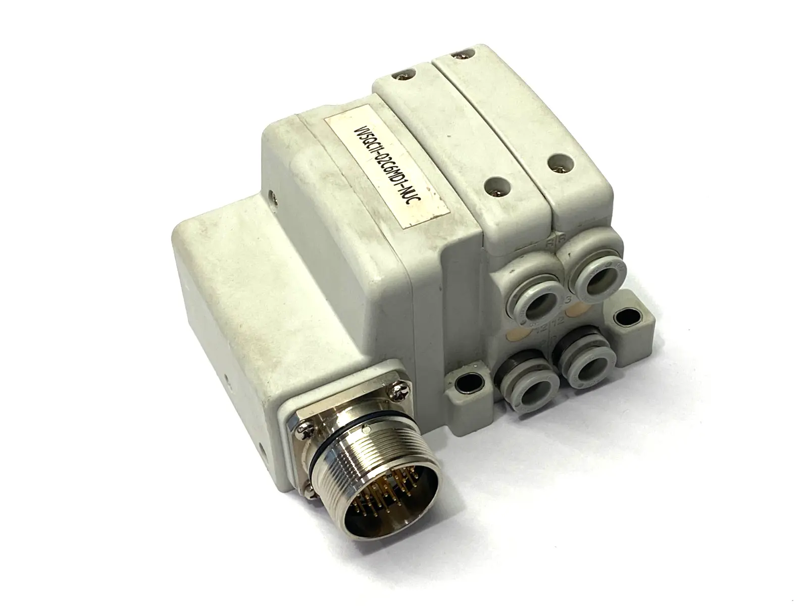 Used SMC Base Mounted Plug-In Manifold 28-Pin Connector Parts (Hydraulics and Pneumatics) Michigan US | Maverick Industrial Sales #1395226